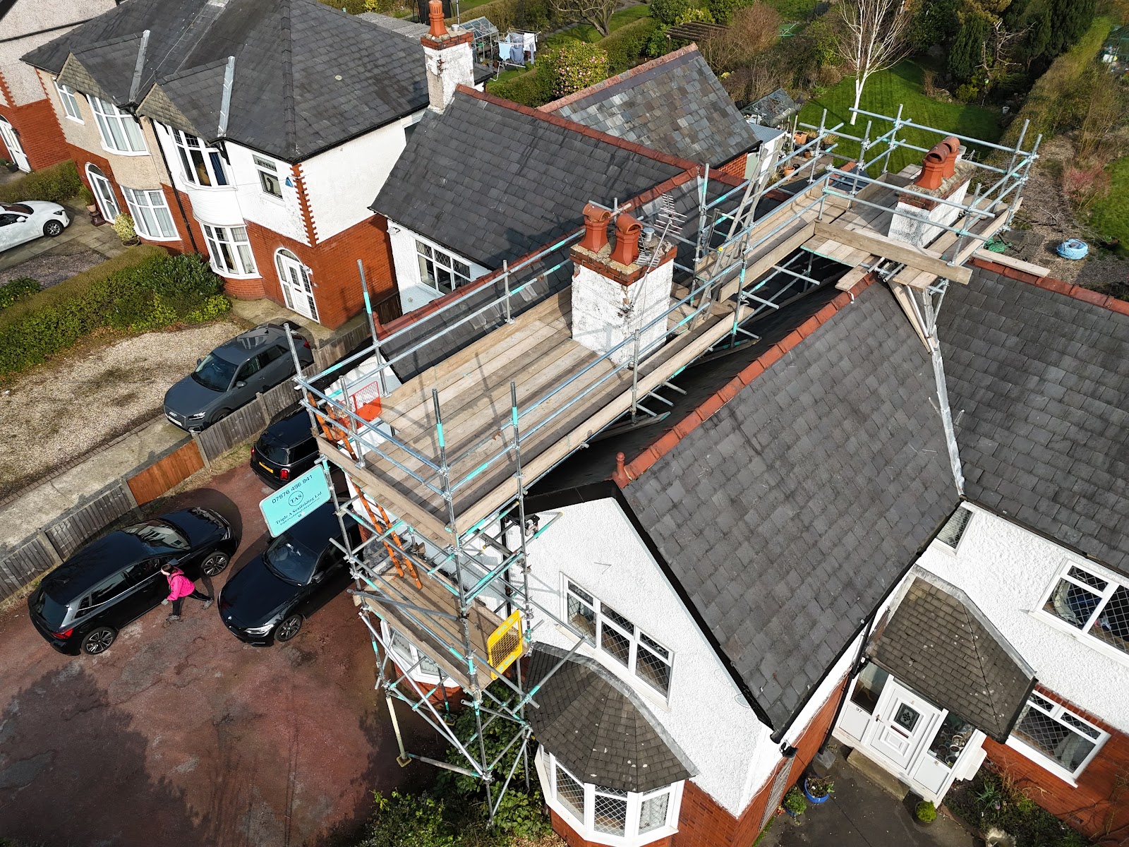 Scaffolding erected by Triple A in Preston